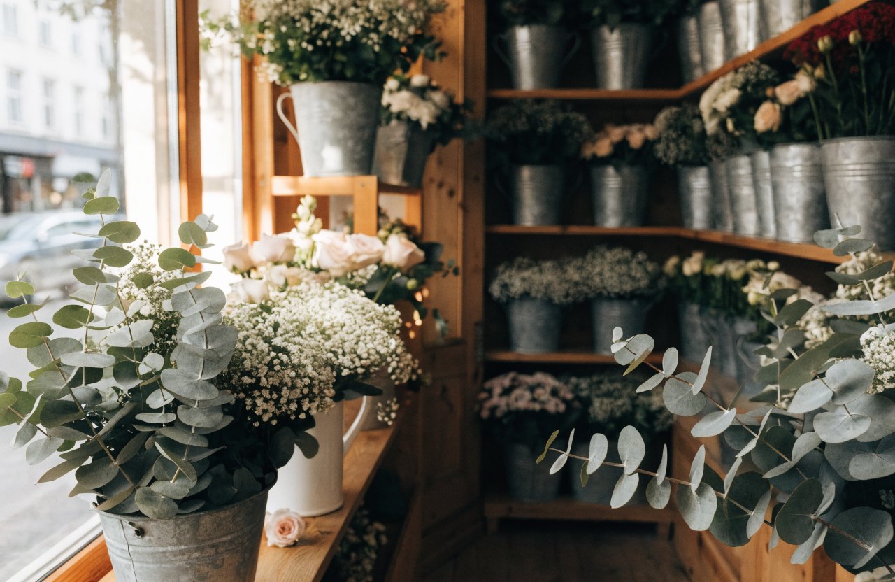 Blick in den Blumenladen